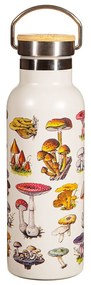 Krémszínű rozsdamentes acél gyerek ivópalack 500 ml Vintage Mushroom - Sass &amp; Belle