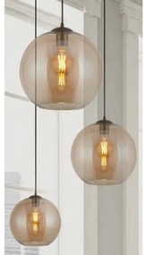 Searchlight 1632AM - Csillár zsinóron BALL 1xE27/60W/230V barna