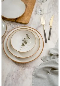 24 darabos bézs porcelán étkészlet