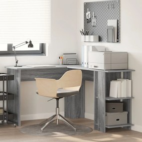 Szürke Sarokasztal Szürke Sonoma MDF Standard Szürke Sarokasztal