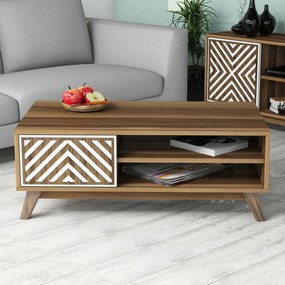 Inci - Walnut, White