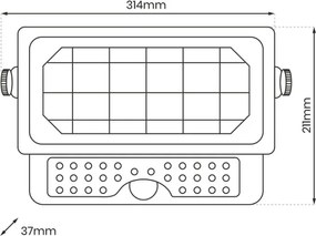 Eko Light EPAD EKO9083 Halogén reflektor 1x10W/LED 4000K 1150lm IP65