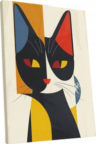 Vászonkép Modern macska absztrakt otthon nappali szoba 45x60