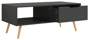 Szürke szerelt fa dohányzóasztal 100 x 49,5 x 43 cm