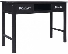 fekete fa tálalóasztal 110 x 45 x 76 cm