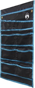 vidaXL Tárolótáska tárolóval Fekete és Kék 63,5 x 40 cm oxford