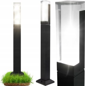 LED-es kerti álló lámpa oszlop 50cm kültéri 4000K Led Fekete 7W