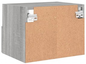 2 db szürke sonoma szerelt fa fali TV-szekrény 40 x 30 x 30 cm