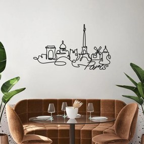 Fém fali dekoráció, Paris