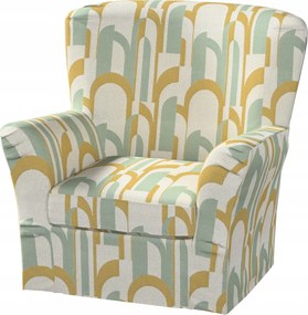 Tomelilla magas fotelhuzat Ikea könyvjelzőkkel, narancssárga