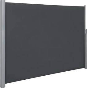Oldalsó terasznapellenző, belátásgátló, szürke, 280 g/m² 200 x 400 cm