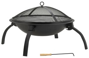 Vesuv tűzrakó hely grillráccsal és fedéllel, ø 48 cm - Cattara