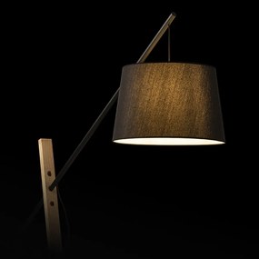 RENDL DANTE stojanová černá dřevo 230V LED E27 15W
