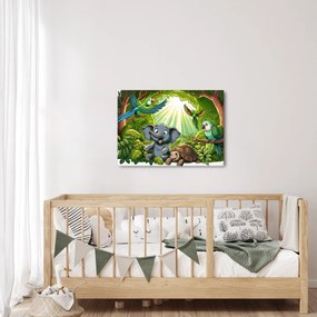 Kép - Vidám állatkák (70x50 cm)