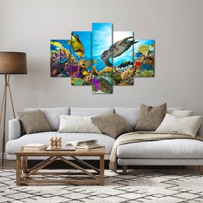 Egy korallzátony képe (150x105 cm)