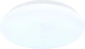 Globo 41548R-12 Mennyezeti lámpa, fém matt fehér, akril fehér, csúszókapcsoló, színek rögzíthetők, ø: 260mm, M: 65mm, tartozék: LED 12W 230V, 1170lm forrás, 760lm kimenet, CCT 3000/4200/6500K