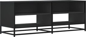 vidaXL fekete szerelt fa és fém TV-szekrény 120,5x40x46 cm