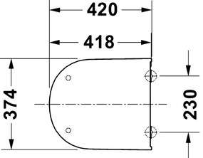 Duravit 28310000 - WC-ülőke D-CODE 37,4x42 cm fehér