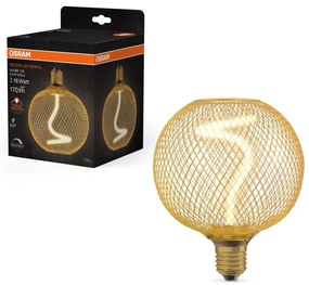 LED Dimmelhető izzó DECOR FILAMENT G125 E27/3,5W/230V 1800K arany - Osram
