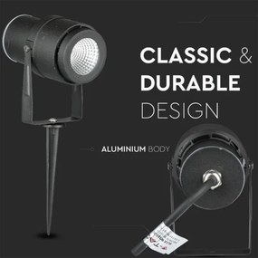 LED Kültéri lámpa LED/12W/100-240V IP65 fekete - zöld fény