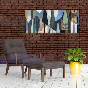Kép - Természetes geometriai absztrakció II. (120x50 cm)