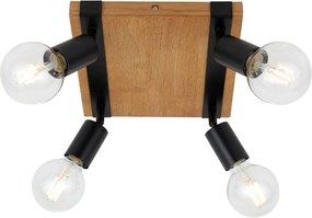 Spot Lámpa Fekete Molini ITALUX-SPL-2079-4