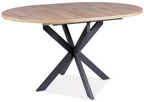 Kinyitható étkezőasztal GASTON 100(135)X100 cm, tölgy artisan dekor