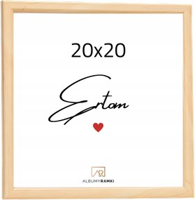 Képkeret 20x20 természetes Aura univerzális klasszikus üveg