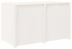 fehér tömör fenyőfa kültéri konyhaszekrény 106 x 55 x 64 cm