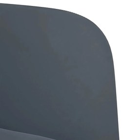 sötétszürke bársony kanapészék karfás szék 54 cm