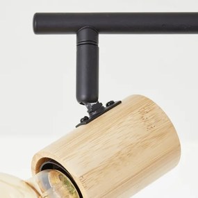 Brilliant - KERRY irányítható spotlámpa 6xE27/40W/230V fekete/bambusz