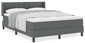 Boxspring Ágy Matrac Sötétszürkében, 140 x 200 cm Szövet