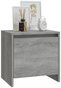 vidaXL 2 db szürke sonoma színű szerelt fa éjjeliszekrény 45x34x44,5cm