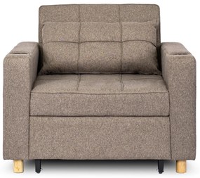 Ágyazható Fotel Trüffel Kárpittal. SOLOR