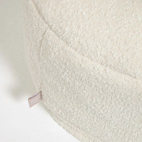 Adara fehér puff, ø 50 cm - Kave Home