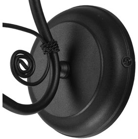 Fali lámpa RETRO II 1xE27/60W/230V matt fekete