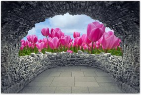 Poszterek 60x40 Tulipánok Valentin napra