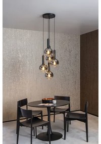 Lucide 45402/15/30 - Csillár zsinóron MARIUS 5xE27/40W/230V fekete