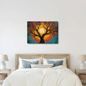 Kép - Nap az élet fájának koronájában (70x50 cm)