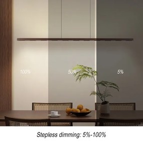 Immax NEO 07309L-LED dimmelhető drótkábeles csillár érzékelővel MADEIRA 37W/230V 157 cm dió