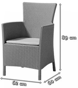 Juowa 10 személyes kerti bútor garnitúra szett