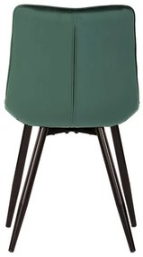 Modern zöld bársony étkezőszék – CT-384
