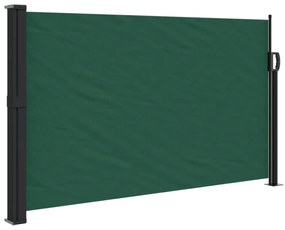 sötétzöld behúzható oldalsó napellenző 117 x 300 cm
