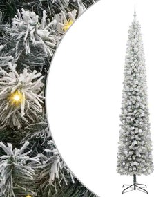 vidaXL Mű karácsonyfa 300 LED-del Zöld 270 cm PVC, acél és műanyag