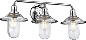 Quintiesse RIGBY QN-RIGBY3-BATH-PC Fali lámpa 3x40W/E27 IP44