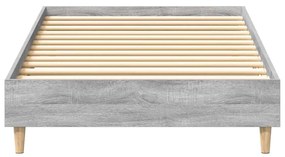 sonoma tölgyszínű szerelt fa ágykeret matrac nélkül 75 x 190 cm