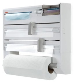 Papírtekercsek / alumínium fólia / műanyag fólia támogatása, Leifheit, Parat Plus, műanyag, fehér