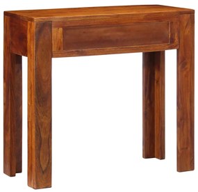 konzolasztal 80x35x75 cm tömör fa akácfa