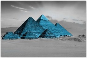 Poszterek 120x80 Kék piramisok