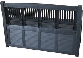Salzburg kerti pad tárolóhellyel, 130 x 60 x 85 cm, 280 l